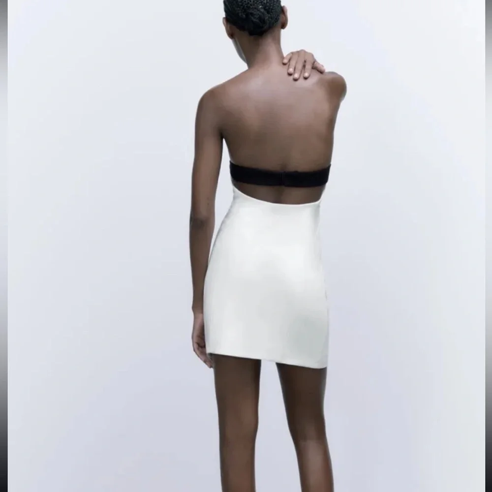 Zara dress mini bow bodycon fitted white wedding party coctail dress - Picture 11 of 15